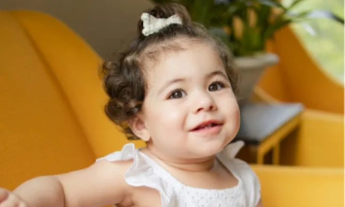 Bebé sonriendo
